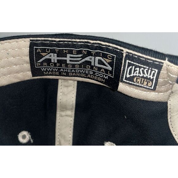 Vintage Big Oak Golf Course Baseball Hat Black Ahead Golfer Geneva NY - Picture 9 of 9